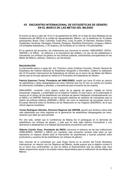 Relatoría - Inegi