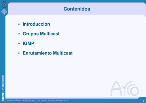 IP multicast - Grupo ARCO