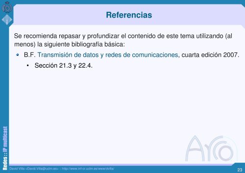 IP multicast - Grupo ARCO