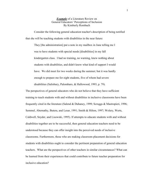 pdf example of literature review