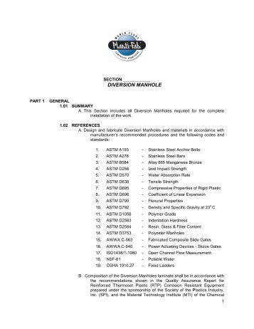 Diversion Manhole.pdf - Plasti-Fab, Inc.