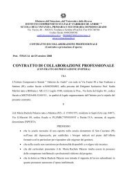 contratto di collaborazione professionale - Istituto Comprensivo F.De ...