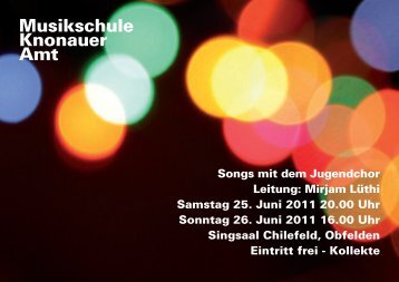 Programm als PDF - Musikschule Knonaueramt