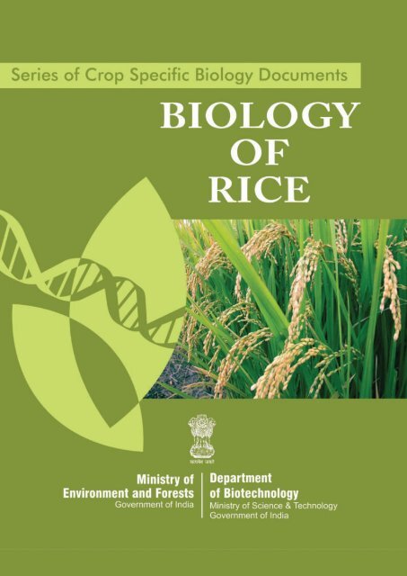 Biology of RICE Dec. 09.pmd - Department of Biotechnology