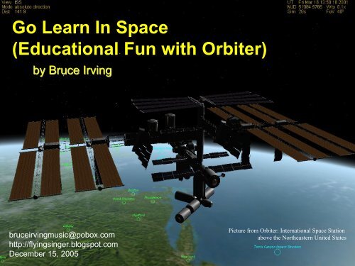 Go Learn In Space (Educational Fun With Orbiter  - Pipex