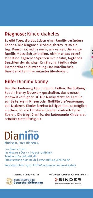 Flyer - Stiftung Dianino