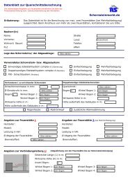 Datenblatt zur Querschnittsberechnung ... - Stude Kaminbau