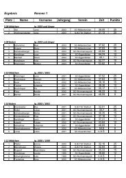 Platz Name Vorname Jahrgang Verein Zeit Punkte - Skiclub ...