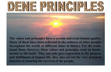 DENE PRINCIPLE POSTERS