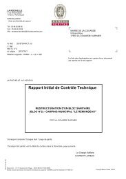 Rapport Initial de Contrôle Technique - La Couarde sur Mer