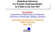 Statistical Inference in a Zombie Outbreak Model: Is it Safe to ... - ICMS