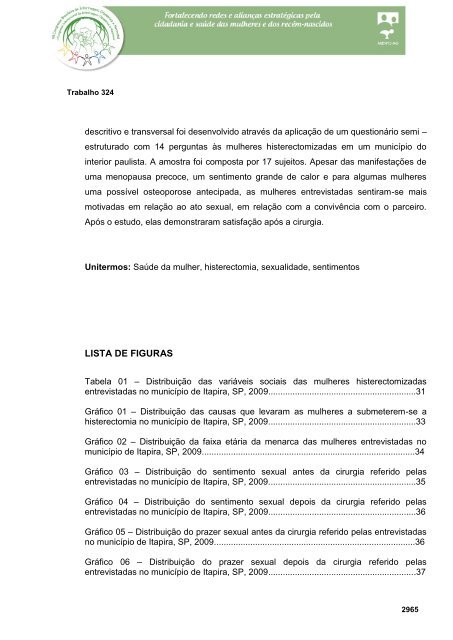 anÃ¡lise da percepÃ§Ã£o corporal e sexual de mulheres ...