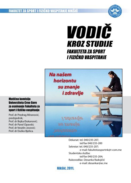 Preuzmite VODIÄ KROZ STUDIJE Fakulteta za sport i fiziÄko ...