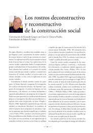 Los rostros deconstructivo y reconstructivo de la construcciÃ³n social