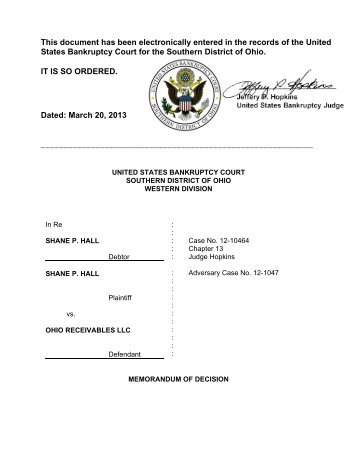 WordPerfect Office Document - Southern District of Ohio