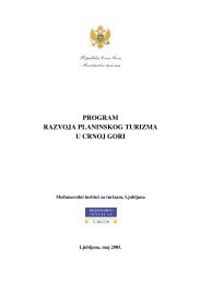 program razvoja planinskog turizma u crnoj gori - Visit Montenegro