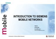 introduction to siemens mobile networks