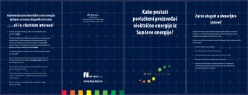 Kako postati povlašteni proizvođač električne energije iz Sunčane ...