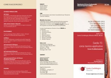 programma - Centro Cardiologico Monzino