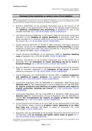 List of applicable legislation - Export Helpdesk - Europa