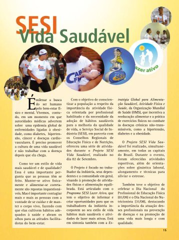 SESI Vida SaudÃ¡vel - Confef