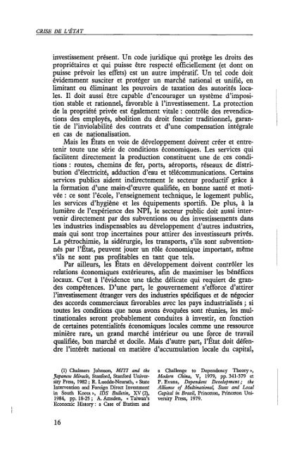 L'Etat africain en crise - Politique Africaine