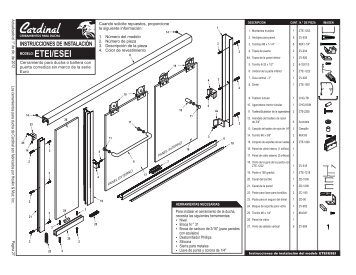 Cardinal - Instrucciones de Instalacion - 27-28 ... - Cardinal Shower