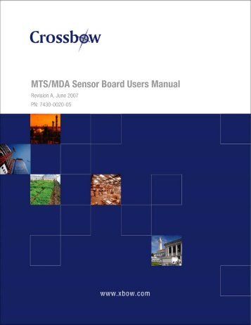 MTS/MDA Sensor Board Users Manual - Crossbow Technology