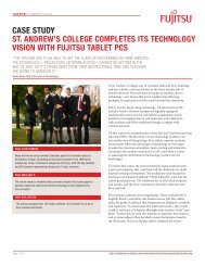 St. Andrew's College,Tablet PC, Case Study, Laptop, Fujitsu