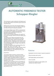 AUTOMATIC FREENESS TESTER Schopper ... - Garellodegiosa.it