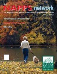 Fall 2008 - National Association of Professional Pet Sitters