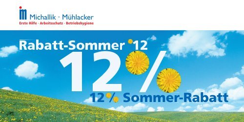 12 % Sommer-Rabatt - Fritz Oskar Michallik GmbH & Co.
