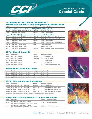 Coaxial Cable Solutions:Layout 1.qxd - CCIXpress