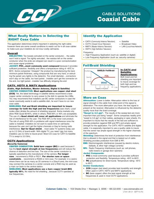 Coaxial Cable Solutions:Layout 1.qxd - CCIXpress