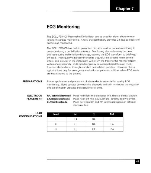 Zoll 1400 Operators Manual