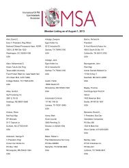 IOMSA Member Roster (.pdf) - International Oil Mill Superintendents ...