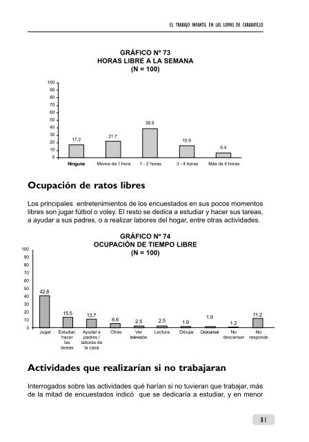 El Trabajo Infantil en las Lomas de Carabayllo