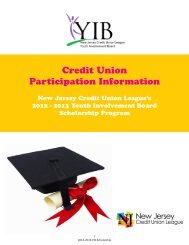 Credit Union Participation Information - New Jersey Credit Union ...