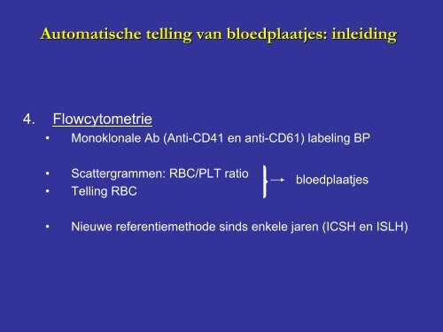 Automatische telling van bloedplaatjes - UZ Leuven