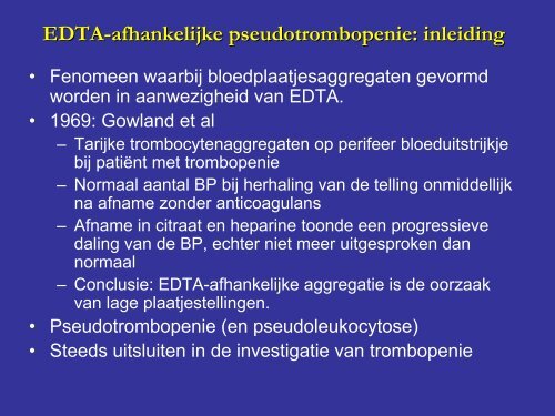 Automatische telling van bloedplaatjes - UZ Leuven