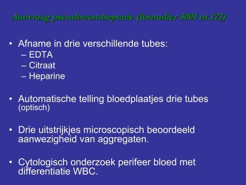 Automatische telling van bloedplaatjes - UZ Leuven