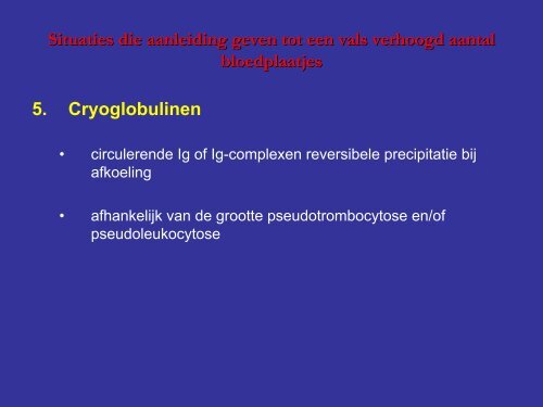 Automatische telling van bloedplaatjes - UZ Leuven