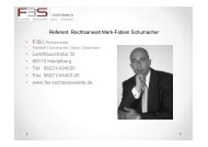 Referent: Rechtsanwalt Mark-Fabian Schumacher â¢ LandhausstraÃe ...