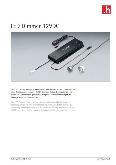 LED Dimmer 12VDC (2,16 mb) - halemeier