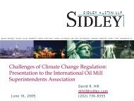 Challenges of Climate Change Regulation - International Oil Mill ...