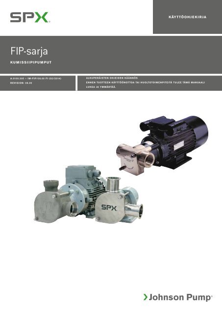 FIP-sarja - Johnson Pump