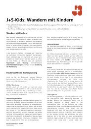 J+S-Kids: Wandern mit Kindern - Jugend+Sport