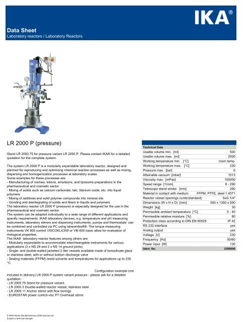 Data Sheet productname - Complexlab