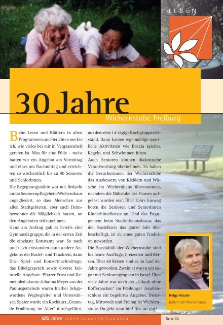 Festschrift 125 Jahre Stadtmission - Evangelische Stadtmission ...