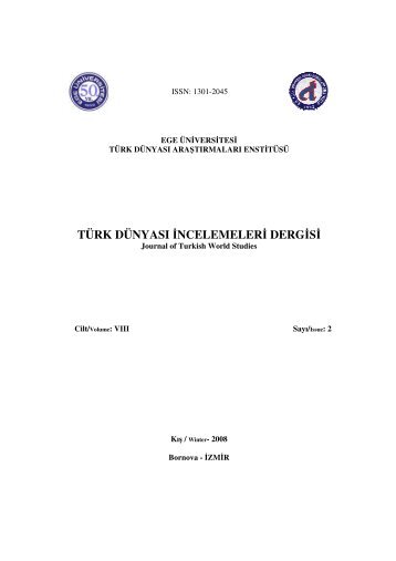 tÃ¼rk dÃ¼nyasÄ± incelemeleri dergisi - 404 - Sayfa bulunamadÄ±! - Ege ...